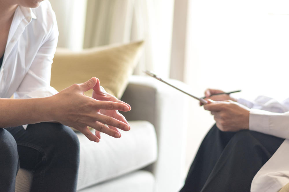 A new patient receives assessment from a licensed mental health professional from Mental Health Systems